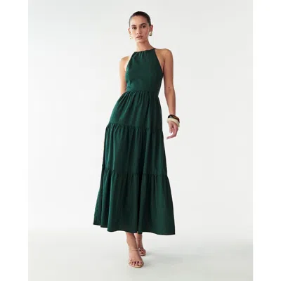 Willa Aquila Maxi Dress In Green