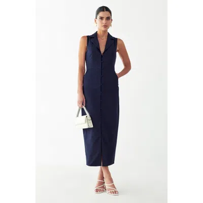 Willa Barossa Midi Dress In Blue