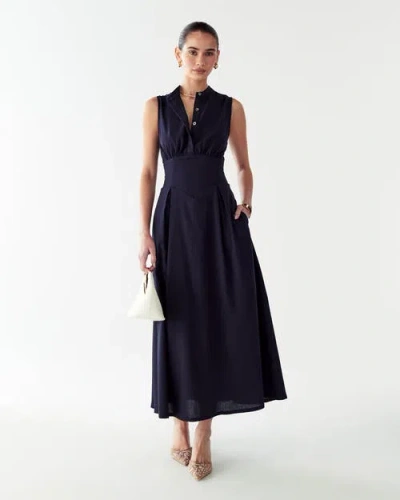 Willa Bexley Maxi Dress In Blue