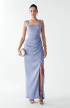 Willa Detroit Maxi Dress In Blue