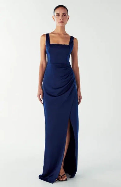 Willa Detroit Maxi Dress In Blue
