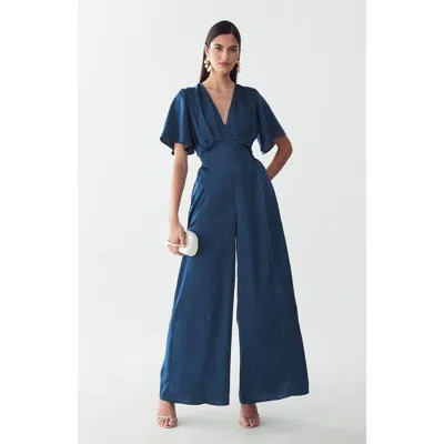 Willa Fabian Jumpsuit In Blue