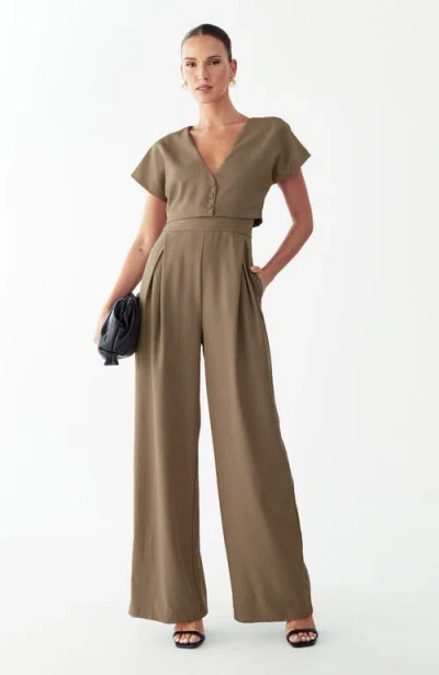 Willa Glens Jumpsuit In Brown