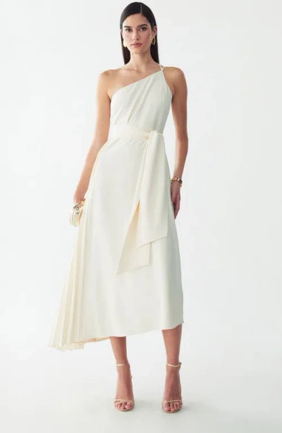 Willa Gloss Midi Dress In Metallic