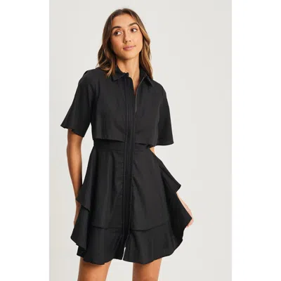 Willa Hugh Layered Dress In Black