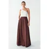 Willa Isla Maxi Skirt In Brown