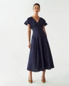Willa June Midi Dress In Blue