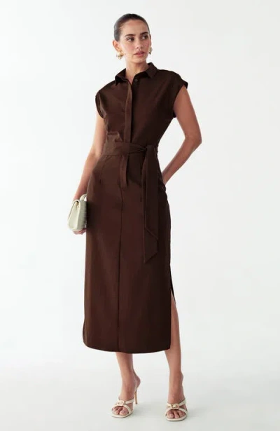 Willa Laurence Dress In Brown