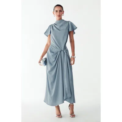 Willa Lissy Midi Dress In Blue
