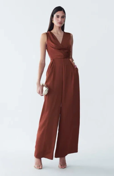 Willa Livleigh Jumpsuit In Brown