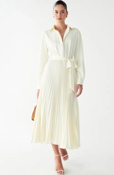 Willa Mckenzi Midi Dress In Yellow