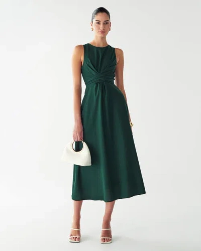 Willa Revival Midi Dress In Green