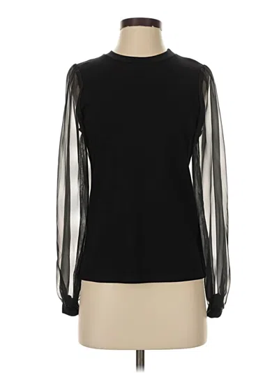 Pre-owned Willa Story Long Sleeve Top Black Turtleneck Tops