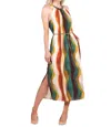 Willa Story Midi With Rope Belt Dress In Fall In Multi