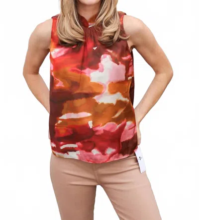 Willa Story Pia Blouse In Red Multi