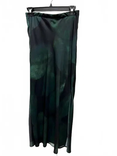 Willa Story Women's Fully Lined Column Skirt In Emerald In Green