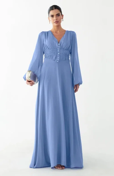 Willa Tilly Maxi Dress In Blue