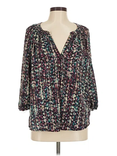 Pre-owned Willi Smith 3/4 Sleeve Blouse In Black