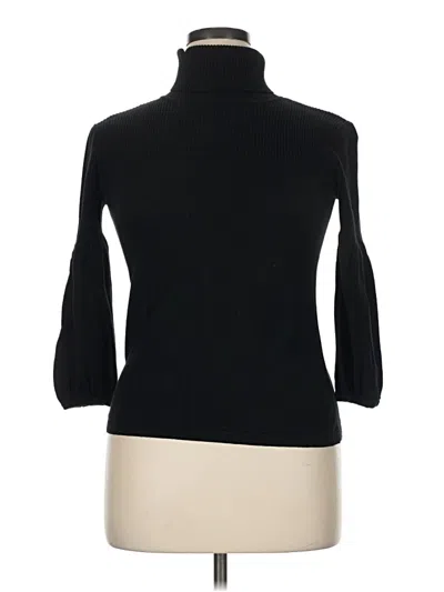 Pre-owned Willi Smith 3/4 Sleeve Turtleneck In Black