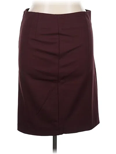 Pre-owned Willi Smith Formal Skirt In Burgundy