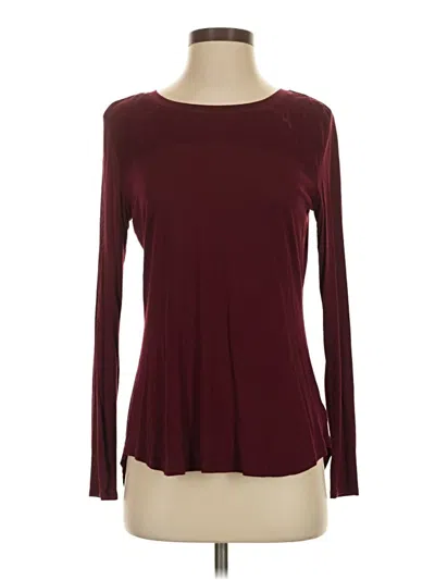 Pre-owned Willi Smith Long Sleeve T-shirt In Burgundy