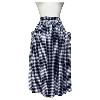 Pre-owned Willi Smith Plaid Skirt, Circa 1980s In Black