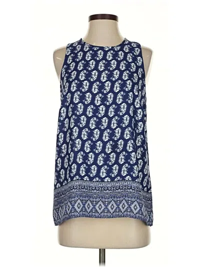 Pre-owned Willi Smith Sleeveless Blouse In Blue