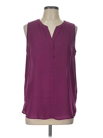 Pre-owned Willi Smith Sleeveless Blouse In Burgundy