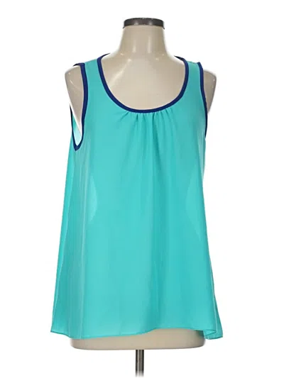 Pre-owned Willi Smith Sleeveless Blouse In Teal