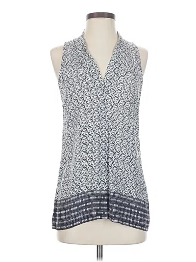Pre-owned Willi Smith Tank Top Blue Halter Neckline Tops