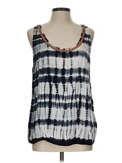 Pre-owned Willi Smith Tank Top Blue Halter Neckline Tops