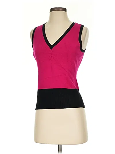 Pre-owned Willi Smith Tank Top Pink V-neck Tops