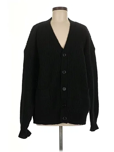 Pre-owned Willi Smith Wool Cardigan Sweater In Black