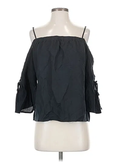 Pre-owned William B 3/4 Sleeve Blouse In Black