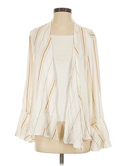 Pre-owned William B Kimono In Ivory