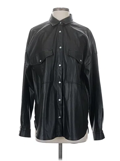 Pre-owned William B Long Sleeve Blouse In Black
