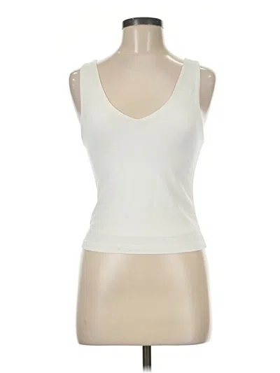 Pre-owned William B Sleeveless Top Ivory Scoop Neck Tops
