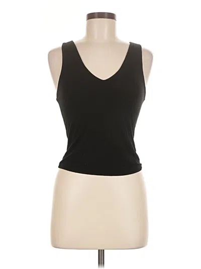 Pre-owned William B Tank Top Black Plunge Neckline Tops