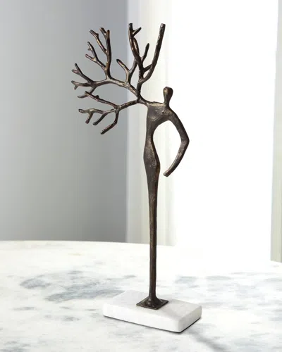 William D Scott Branch Man Sculpture In Bronze
