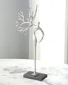 William D Scott Branch Man Sculpture In Silver Leaf