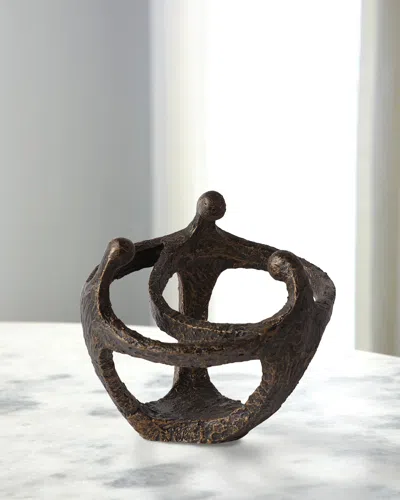 William D Scott Circle Of Family Sculpture In Bronze