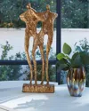 William D Scott Couple Sculpture In Gold Leaf