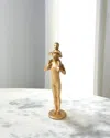 William D Scott Dad And Son Sculpture In Gold Leaf