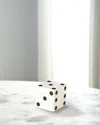 William D. Scott For Global Views Pair Of Decorative Dice - Large In White