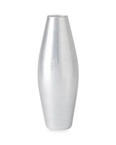 William D. Scott For Global Views Spun Vase - Large In Silver