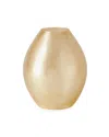 William D. Scott For Global Views Spun Vase - Medium In Gold