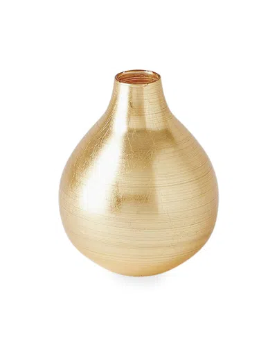 William D. Scott For Global Views Spun Vase - Small In Gold