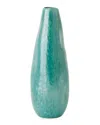 William D. Scott For Global Views Squeezed Vase - Medium In Blue