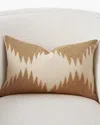 William D. Scott For Global Views Tristan Pillow, 19" X 12" In Brown