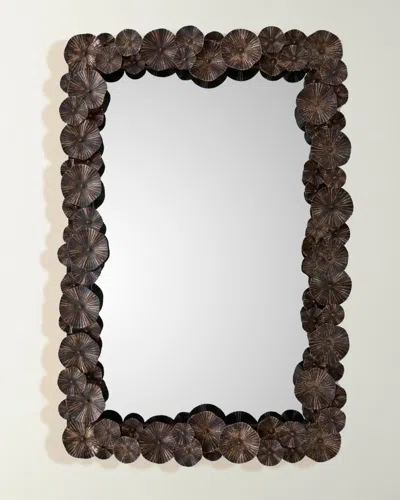 William D. Scott For Global Views Zoe Mirror In Brown